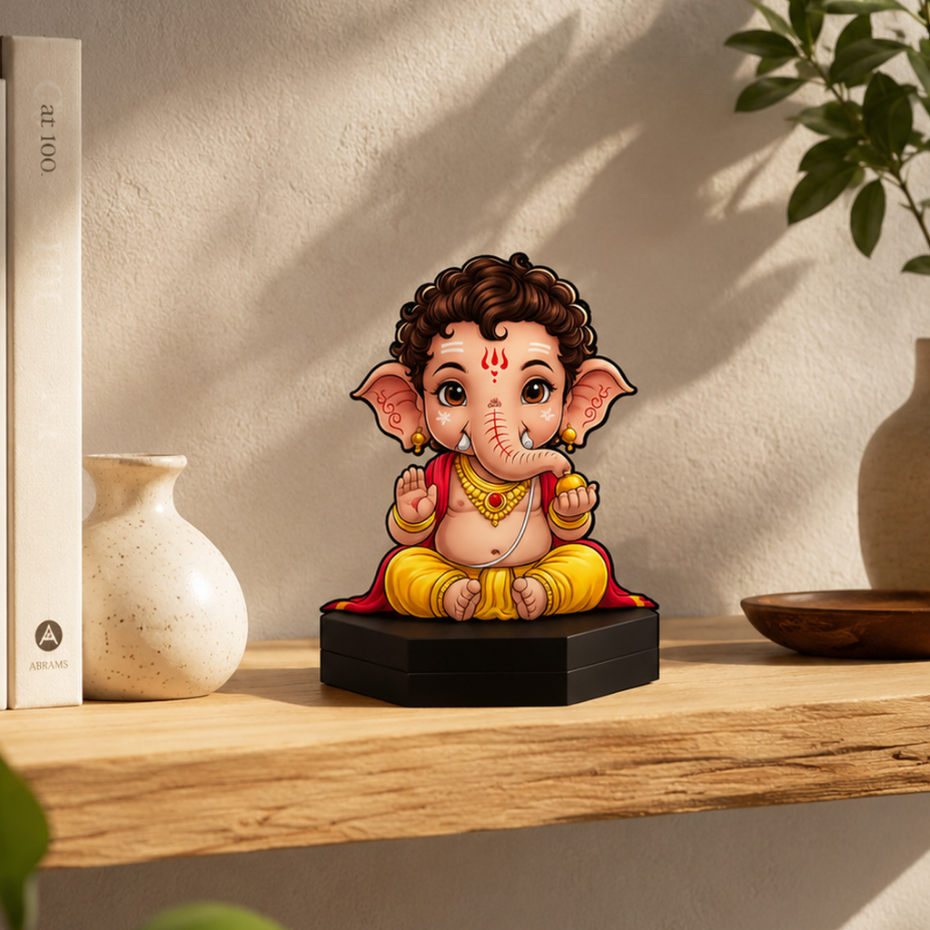 Cute Baby Ganesha Acrylic Tabletop Standee