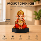 Baby Ganesha Acrylic Standee – Decorative Table Décor
