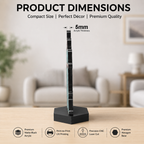 Personalized photo cutout display acrylic stand with black base