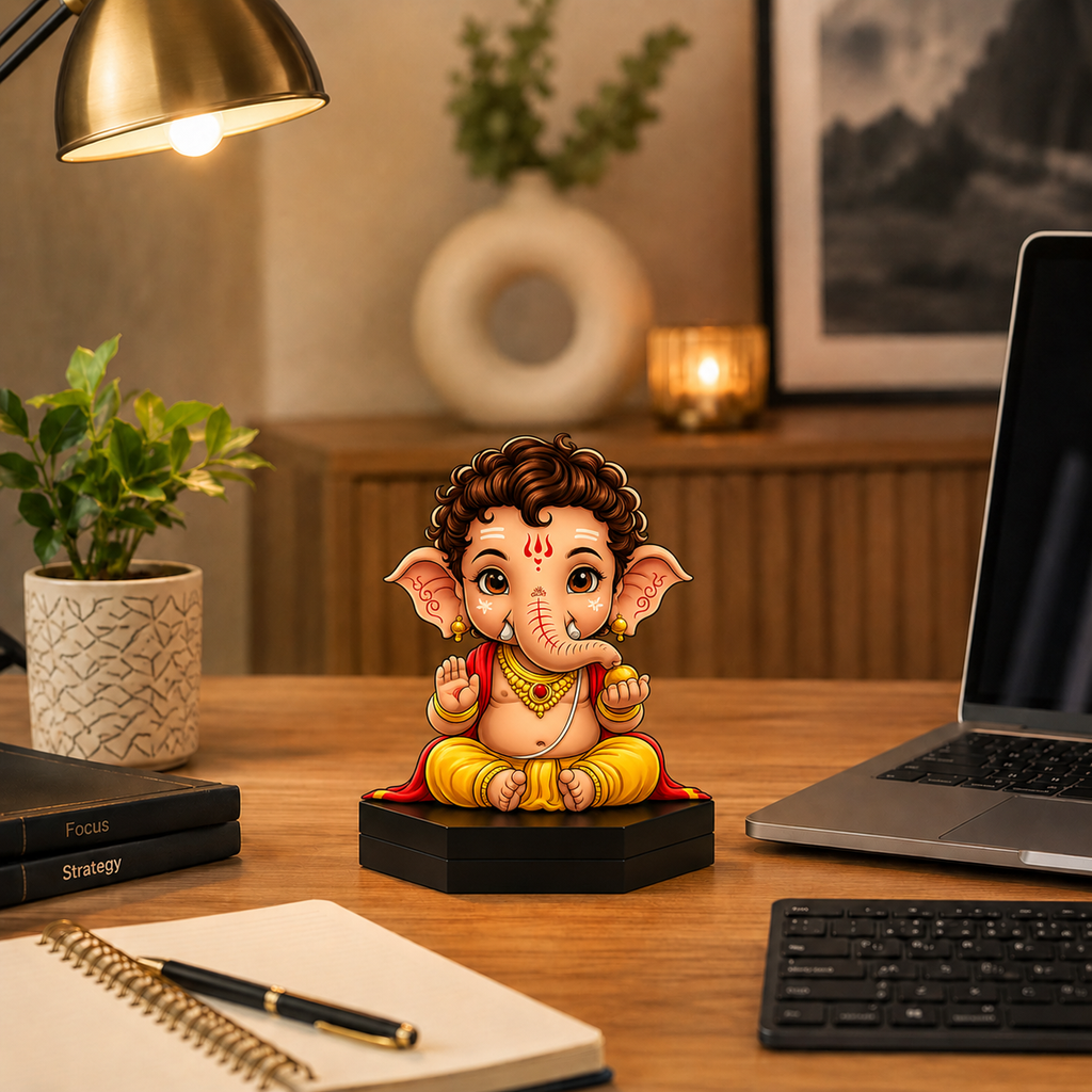 Cute Baby Ganesha Acrylic Tabletop Standee