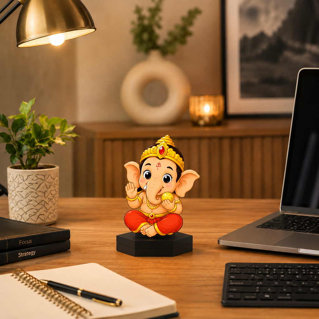 Baby Ganesha Acrylic Decorative Stand