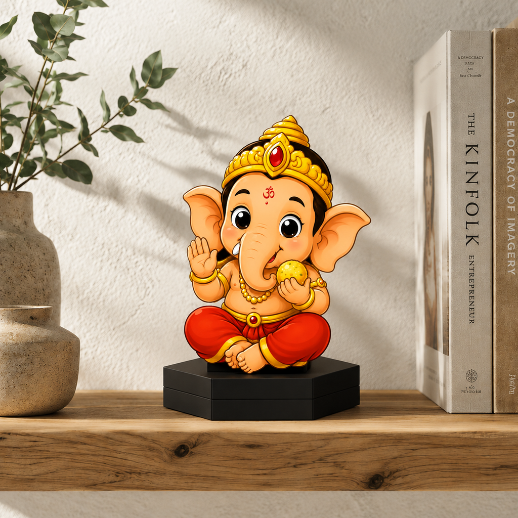 Baby Ganesha Acrylic Decorative Stand