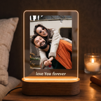 Custom LED Acrylic Photo Frame - Forever
