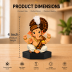 Cute Ganpati Acrylic Idol for Office & Home