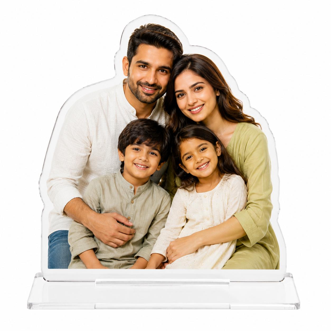Personalized Photo Cutout Display Family